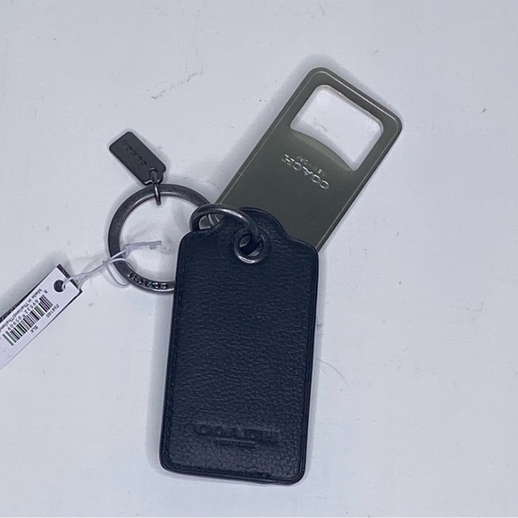 Coach Other - COACH leather bottle opener key ring